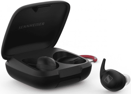 moderní bluetooth sluchátka sennheiser momentum sport výborný zvuk nabíjecí pouzdro mobilní aplikace