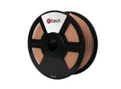 C-Tech C-TECH Filament, PLA, 1,75mm, 1kg (330m) - měděná