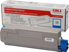 OKI originál tonerová kazeta 43865723/ C5850/ C5950/ MC560/ MC560n/ MC560dn/ 6000 stran/ azurová