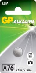 GP alkalická baterie 1,5V LR44 (A76, 11.6 x 5.4 mm) 1ks