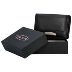 Sanchez Casual Luxusní dámská kožená peněženka Alenop, černá