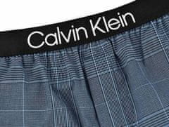 Calvin Klein Pánské jogger kalhoty - NM2182E - V7G - modrá - Calvin Klein M modrá-karo