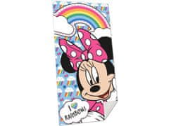 Kids Euroswan Dětská plážová osuška Minnie Mouse Rainbows