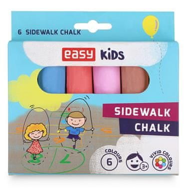 Easy Colours-chodníkové křídy 6 ks/sada