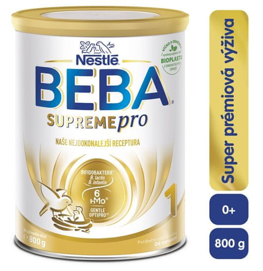 BEBA SUPREMEpro 1, 6 HMO, počáteční kojenecké mléko, 800 g, od narození