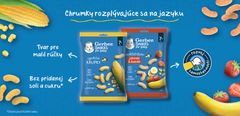 GERBER Snacks kukuřičné křupky 28 g, 7+