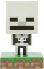 CurePink Dekorativní svítící plastová figurka Minecraft: Skeleton (výška 10 cm)