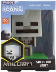 CurePink Dekorativní svítící plastová figurka Minecraft: Skeleton (výška 10 cm)