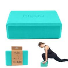 LIFEFIT Jóga Kostka Myga Foam Block - Tyrkysová