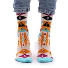 Yoga Design Lab Bambusové Ponožky Hop Hare - Psychedelické Zlé Oko 36-40