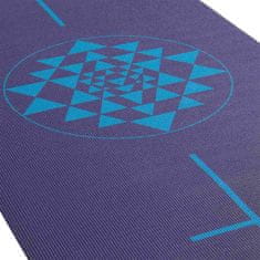 LIFEFIT Podložka Na Jógu Bodhi Leela 4,5Mm - Yantra Modrá