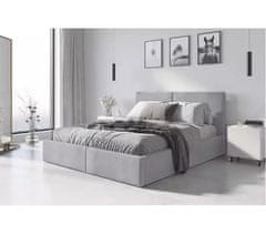 Veneti Manželská postel 140x200 JOSKA s matrací - popelavá