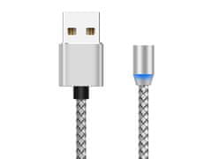 Verk 06239_S Magnetický nabíjecí kabel 3v1 micro type-c usb lightning 1m