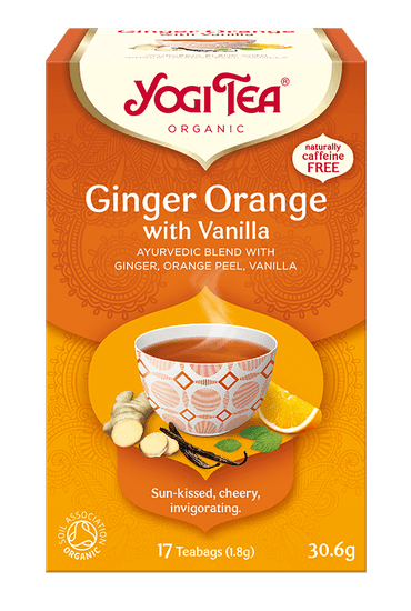 Yoga Design Lab Čaj Yogi Tea Ginger Orange And Vanilla - Zázvorovo-Pomerančový S Vanilkou