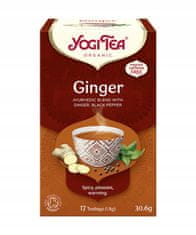 Yoga Design Lab Čaj Yogi Tea Ginger - Zázvorový (17X1,8G)