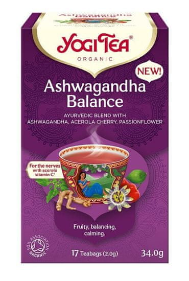 Yoga Design Lab Čaj Yogi Tea Ashwagandha Balance (17X2,0G)