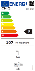 CHiQ Lednička 94 litrů CSR94D4EW + 12 let záruka na kompresor