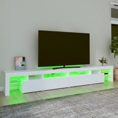 Vidaxl TV skříňka s LED osvětlením bílá 260x36,5x40 cm