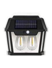 AUR Venkovní solární nástěnné svítidlo se senzorem pohybu DuoLight