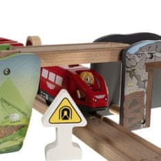 Northix Dřevěná železnice pro děti 