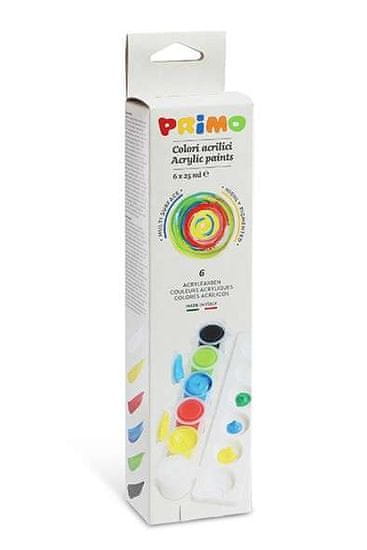 PRIMO PRIMO prstové barvy 6 x 25 ml..