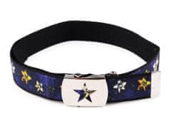 Kraftika 1ks 24 modrá pařížská hvězda dětský pásek s kovovou sponou