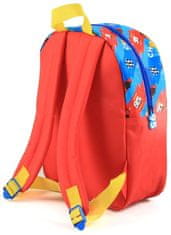 CurePink Školní batoh Disney|Cars|Auta: Champ (objem 8 litrů|25 x 31 x 10 cm) modrý polyester