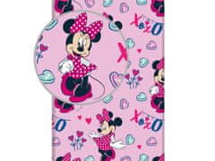 Jerry Fabrics Napinací prostěradlo Minnie Mouse Hearts