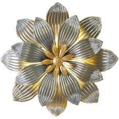 Weltbild Weltbild Nástěnná LED dekorace Zlatý květ