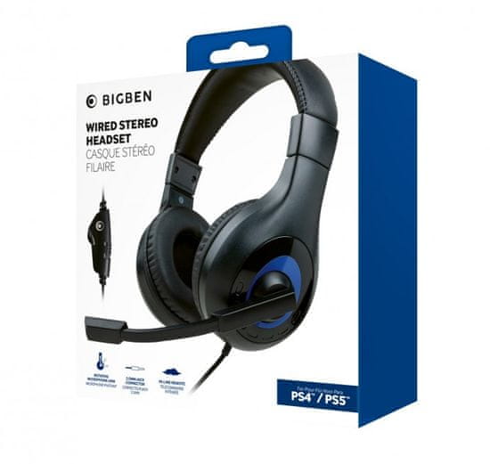 Bigben BigBen Wired Stereo Headset (PS4/PS5) černá