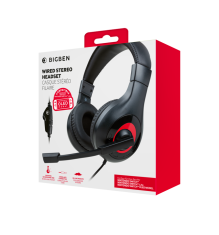 Bigben BigBen Wired Stereo Headset (Switch) - černo/červená