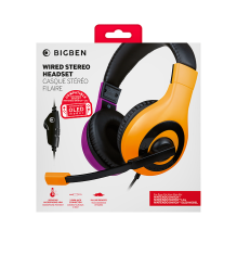 Bigben BigBen Wired Stereo Headset (Switch) - růžová/oranžová