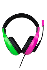 Bigben BigBen Wired Stereo Headset (Switch) - růžová/zelená