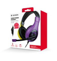 Bigben BigBen Wired Stereo Headset (Switch) - růžová/žlutá