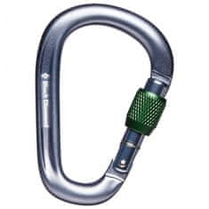 Black Diamond Karabina Black Diamond PEARLOCK SCREWGATE CARABINER Gray