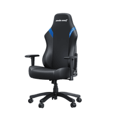 Anda Seat Luna Premium Gaming Chair - L, černá/modrá, umělá kůže