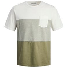 Jack&Jones Pánské triko JJSHANE Standard Fit 12247775 Oil Green (Velikost L)