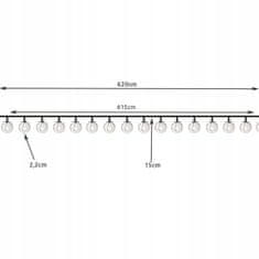 Gardlov 23864 Solární dekorační řetěz girlanda 6 m, 2V, IP44