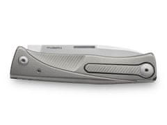 LionSteel 01LS160 Thrill Titanium kapesní nůž 8 cm, šedá, titan, spona 