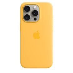 Apple iPhone 15 ProMax Silicone Case with MS - Sunshine