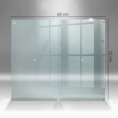 COLORAY.CZ transparentní Skleněná kuchyňská prkénka dvojitá 2x30x52 cm
