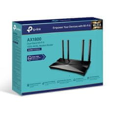 TP-Link Archer VX1800V - AX1800 Wi-Fi 6 VDSL/ADSL Modem a Router, USB 2.0 pro 3G/4G a Media, RJ-11 pro VoIP Telefon, Eas