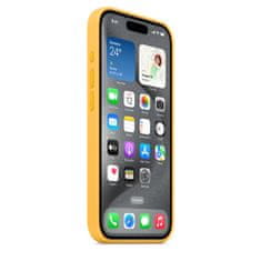 Apple iPhone 15 ProMax Silicone Case with MS - Sunshine