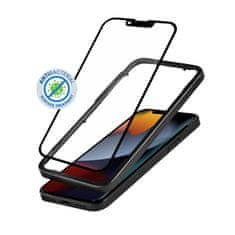 shumee Crong Anti-Bacterial 3D Armor Glass – 9H tvrzené sklo pro celý iPhone 13 mini displej + instalační rámeček