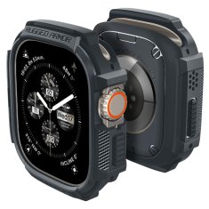 shumee Spigen Rugged Armor – pouzdro pro Apple Watch Ultra 1/2 49 mm (tmavě šedé)