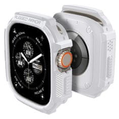 shumee Spigen Rugged Armor – pouzdro pro Apple Watch Ultra 1/2 49 mm (bílé)