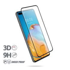 shumee Crong 3D Armor Glass – 9H tvrzené sklo na celou obrazovku Huawei P40 + instalační rámeček