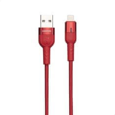 shumee Borofone Starlight - propojovací kabel USB na Lightning 1,2 m (červený)