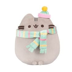 shumee Pusheen - Plyšový maskot s šátkem a čepicí, 24 cm