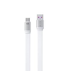 shumee WEKOME WDC-156 King Kong 2. generace – propojovací kabel pro rychlé nabíjení USB-A na USB-C 6A 1,3 m (bílý)